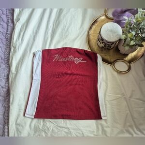 Ford Mustand Red Rhinestone Tube Top